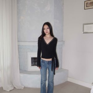 Wrap Lace Top